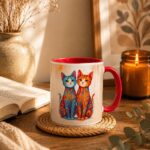 Чаша "Котки в Бохо стил"